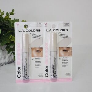 L.A. Colors Color Illuminator Highlights Skin ~ Sheer Shimmer C62222 ~ Lot of 2